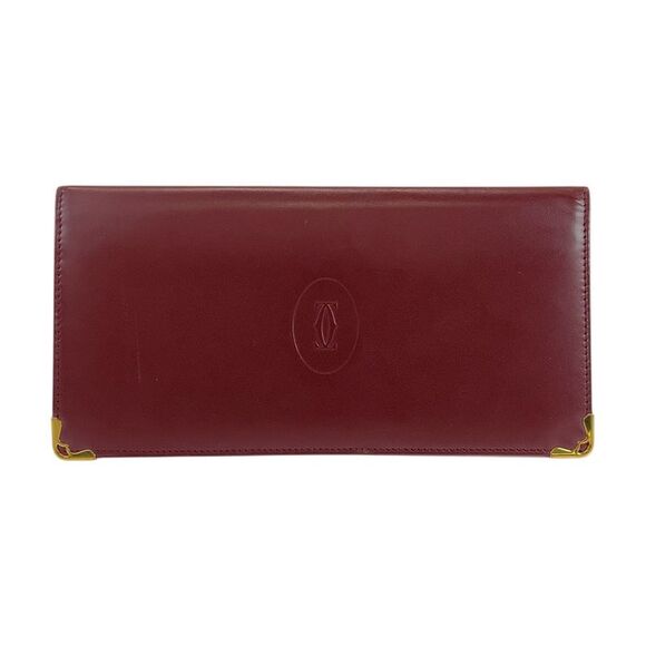 Cartier Must Line Leather Long Wallet - Picture 1 of 10